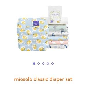 NWOT Bambino Mio Miosolo all-in-one Classic Reusable Cloth Diaper Set
